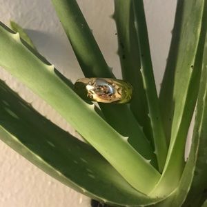 14Kt Italian Gold Dome Ring